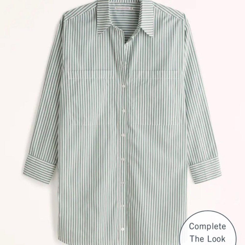 Abercrombie Relaxed Poplin Shirt Dress (Sold)